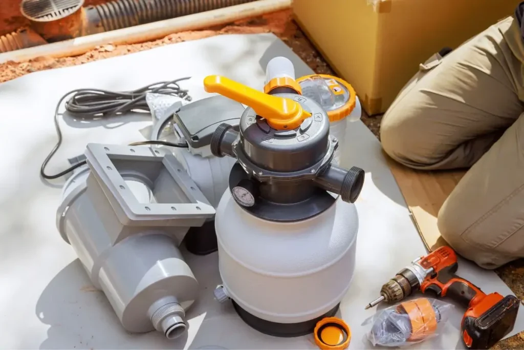 changement filtre à sable fosse septique