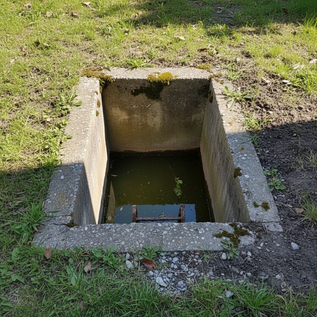 regard eaux usées bouchées devant ma maison