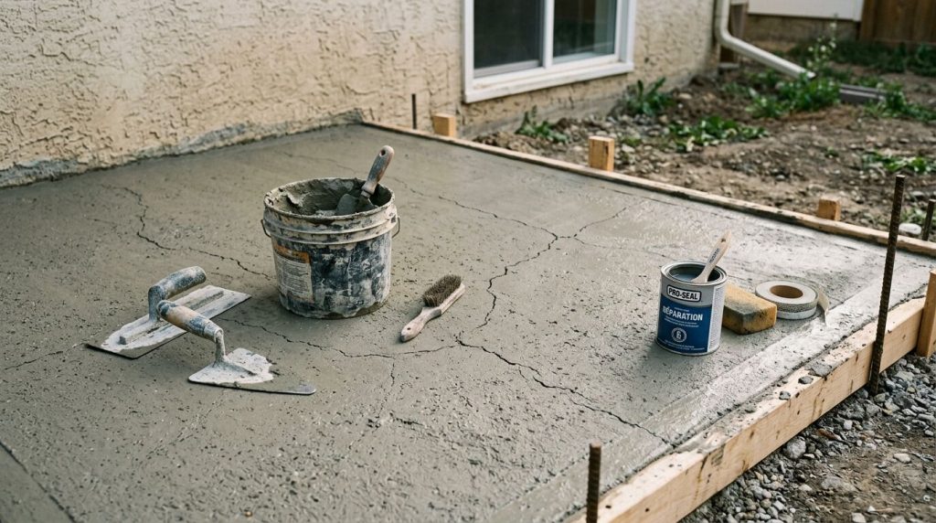 dalle béton qui fissure au séchage