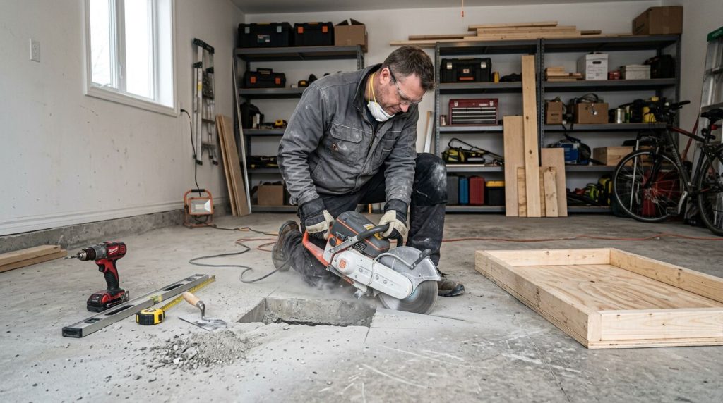 fabriquer trappe vide sanitaire garage