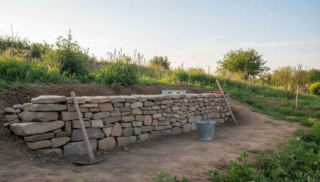idée mur soutènement pas cher