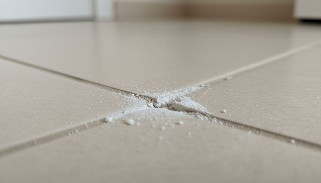 joint de carrelage qui partent en poussière