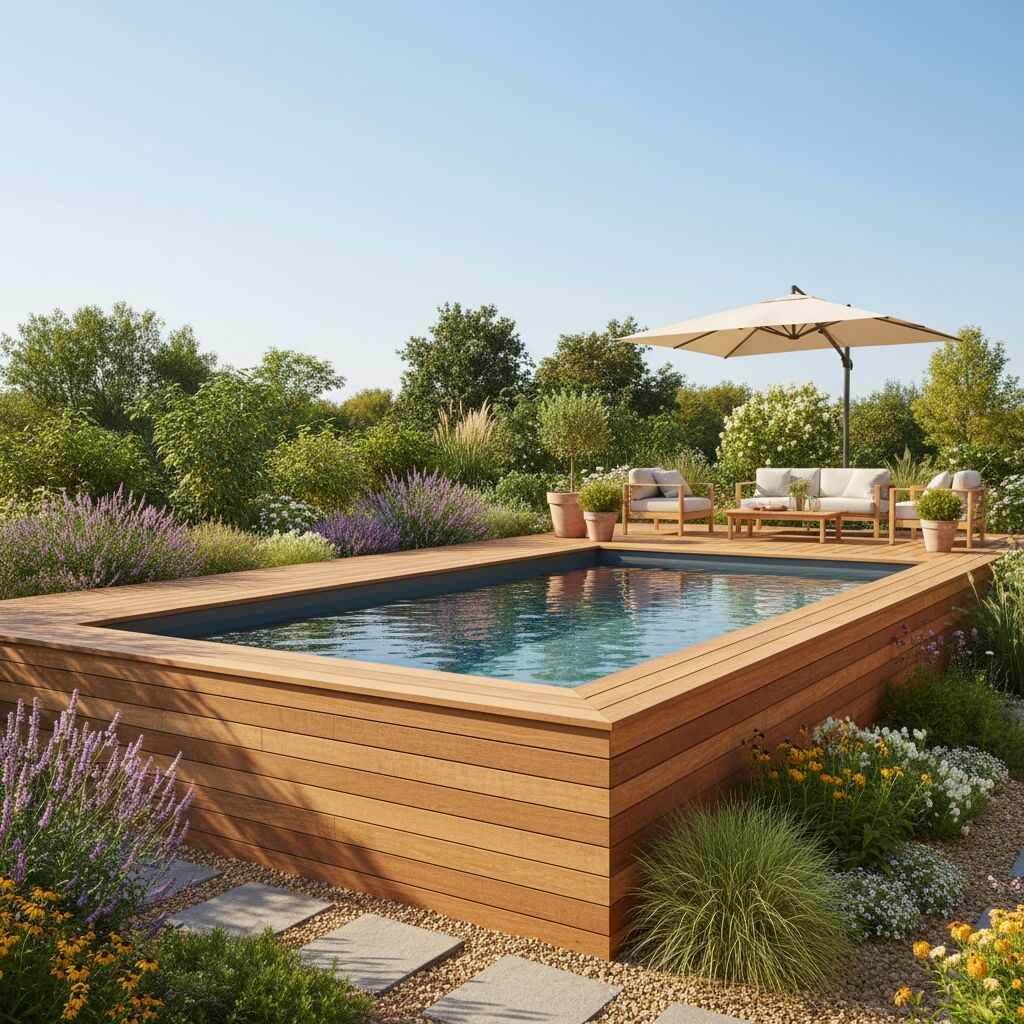 peut on mettre une piscine sur une terrasse en bois