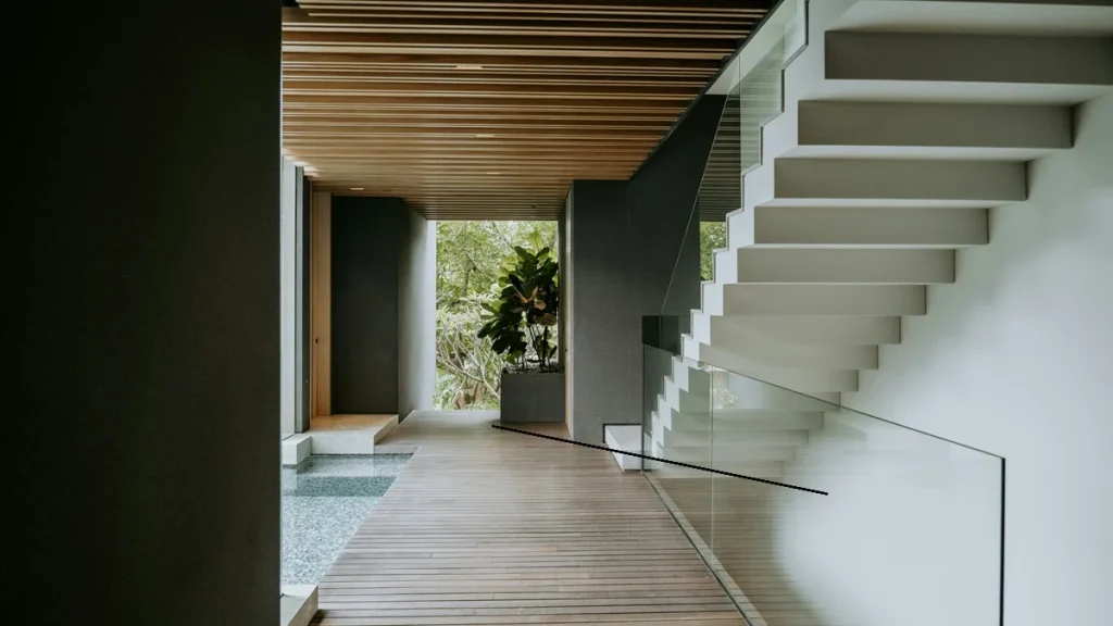 escalier ouvert salon